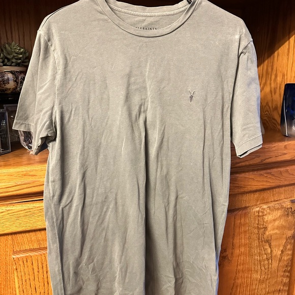 All Saints Sage Green Short Sleeve Tee - Picture 1 of 3
